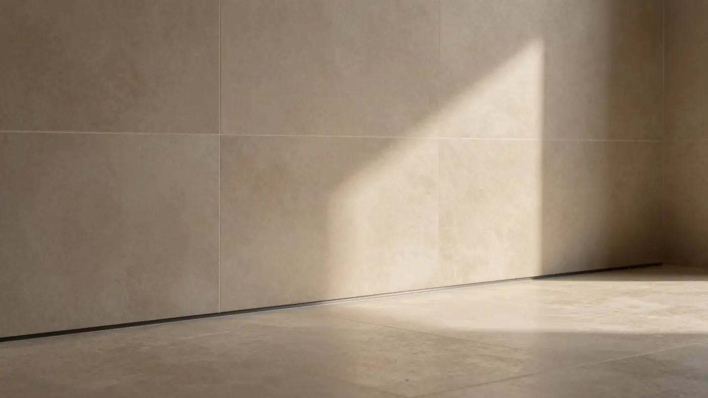 Wall and floor